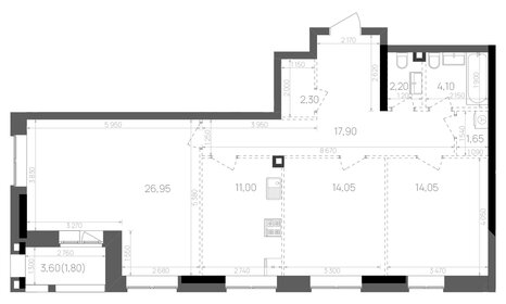 84 м², 3-комнатная квартира 12 699 000 ₽ - изображение 61