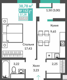 37,3 м², 1-комнатная квартира 5 427 000 ₽ - изображение 18