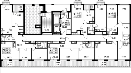 76,6 м², 2-комнатная квартира 27 970 000 ₽ - изображение 40