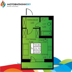 24,8 м², 1-комнатная квартира 3 403 080 ₽ - изображение 36