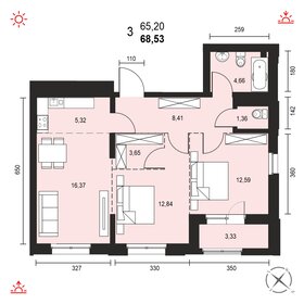 92,1 м², 3-комнатная квартира 11 200 000 ₽ - изображение 66
