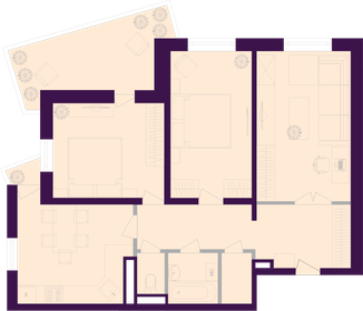 Квартира 83,9 м², 3-комнатная - изображение 1