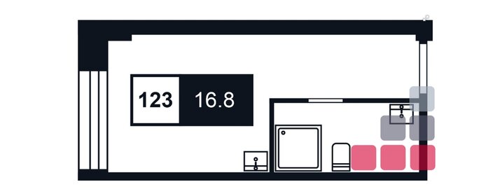 19,5 м², апартаменты-студия 4 100 000 ₽ - изображение 30