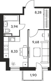 32,8 м², 1-комнатная квартира 4 190 000 ₽ - изображение 3