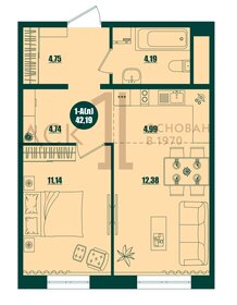 47,5 м², 1-комнатная квартира 5 190 000 ₽ - изображение 80