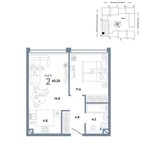 38,3 м², 2-комнатная квартира 18 590 000 ₽ - изображение 45