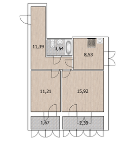 47,4 м², 2-комнатная квартира 5 800 000 ₽ - изображение 41