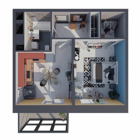 57,6 м², 2-комнатная квартира 9 700 000 ₽ - изображение 111