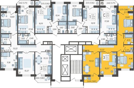 130 м², 4-комнатная квартира 16 000 000 ₽ - изображение 114