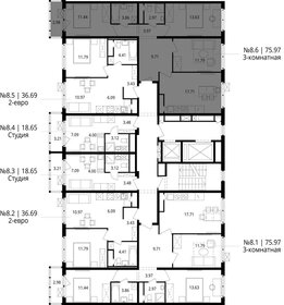 Квартира 76 м², 3-комнатная - изображение 2