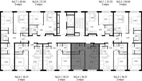 Квартира 36,3 м², 1-комнатная - изображение 2