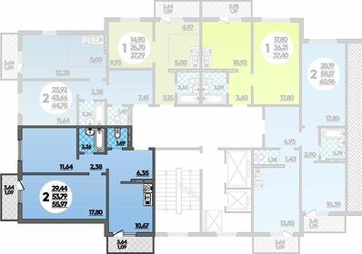 51,8 м², 2-комнатная квартира 9 000 000 ₽ - изображение 82