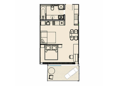 26,7 м², квартира-студия 9 000 000 ₽ - изображение 64