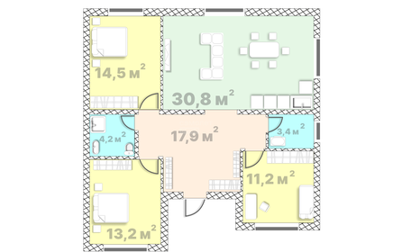 100 м² дом, 10 соток участок 6 499 000 ₽ - изображение 30
