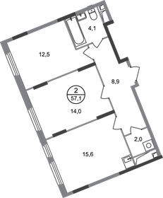 56,4 м², 2-комнатная квартира 13 423 369 ₽ - изображение 43