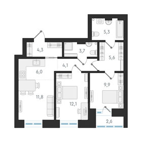 87,3 м², 3-комнатная квартира 6 550 000 ₽ - изображение 133