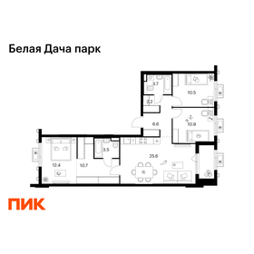 Квартира 88,1 м², 3-комнатная - изображение 1