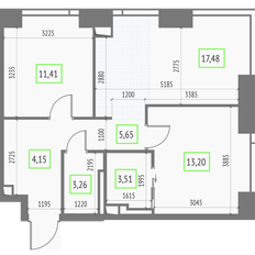 Квартира 58,7 м², 2-комнатная - изображение 2