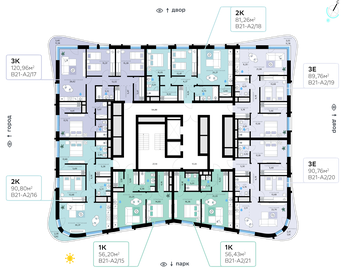 92 м², 2-комнатная квартира 77 000 000 ₽ - изображение 86