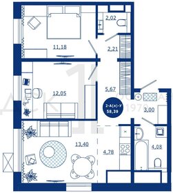 73,5 м², 2-комнатная квартира 12 300 000 ₽ - изображение 90
