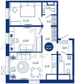 75,7 м², 2-комнатная квартира 12 500 000 ₽ - изображение 51