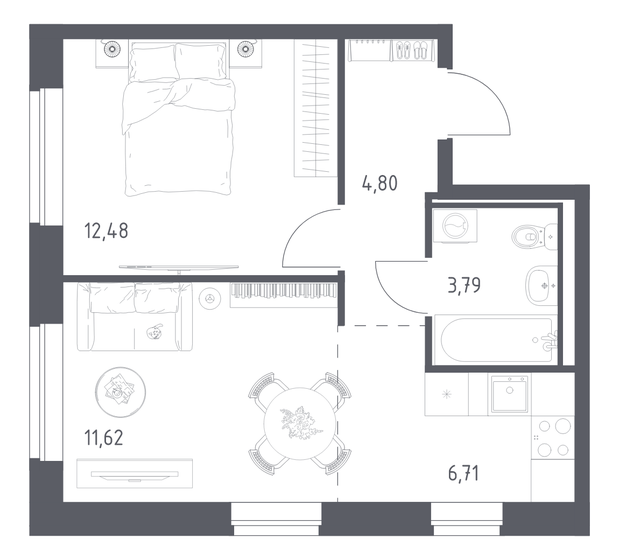 63 м², 2-комнатная квартира 6 490 000 ₽ - изображение 57