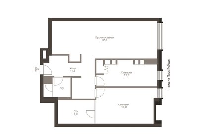 Квартира 85 м², 3-комнатные - изображение 2