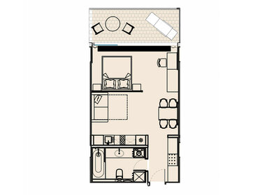 Квартира 54,7 м², 1-комнатные - изображение 2