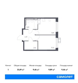 Квартира 31,5 м², 1-комнатная - изображение 1