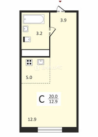 19,9 м², квартира-студия 2 750 000 ₽ - изображение 48