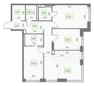 101,2 м², 4-комнатная квартира 24 000 000 ₽ - изображение 85