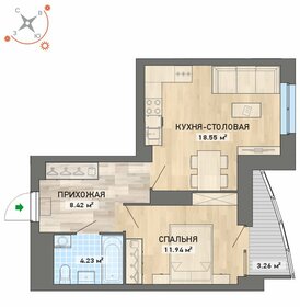 49,2 м², 1-комнатная квартира 5 100 000 ₽ - изображение 68