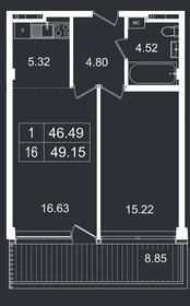 52,6 м², 2-комнатные апартаменты 11 456 382 ₽ - изображение 9