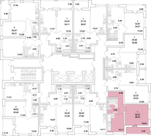 Квартира 38,6 м², 1-комнатная - изображение 2