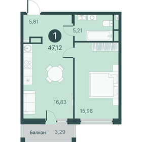 43,8 м², 2-комнатная квартира 4 290 000 ₽ - изображение 99