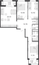 86 м², 3-комнатная квартира 15 319 999 ₽ - изображение 32