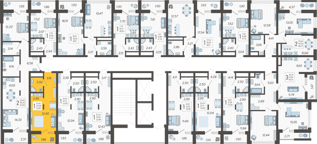 17,4 м², квартира-студия 8 200 000 ₽ - изображение 145