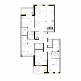 Квартира 121,7 м², 4-комнатная - изображение 1