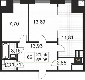 55 м², 2-комнатная квартира 30 200 000 ₽ - изображение 109