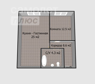 Квартира 47,8 м², 1-комнатная - изображение 2