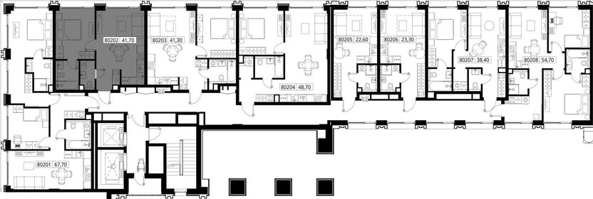 41,3 м², 1-комнатная квартира 16 769 824 ₽ - изображение 43