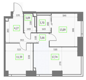 58,9 м², 2-комнатная квартира 28 160 224 ₽ - изображение 38