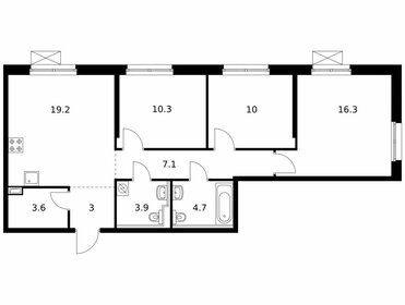 Квартира 78,1 м², 3-комнатная - изображение 1