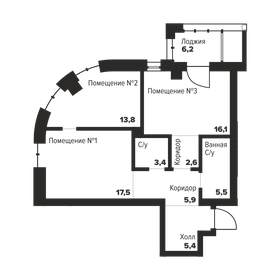 Квартира 70,2 м², 2-комнатные - изображение 3