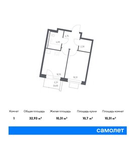 34,5 м², 1-комнатная квартира 7 715 788 ₽ - изображение 63