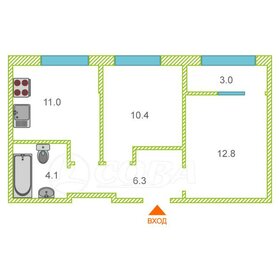 Квартира 47 м², 2-комнатная - изображение 1