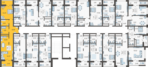 87,3 м², 2-комнатная квартира 17 900 000 ₽ - изображение 82