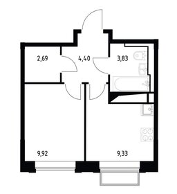 Квартира 30,2 м², 1-комнатная - изображение 1