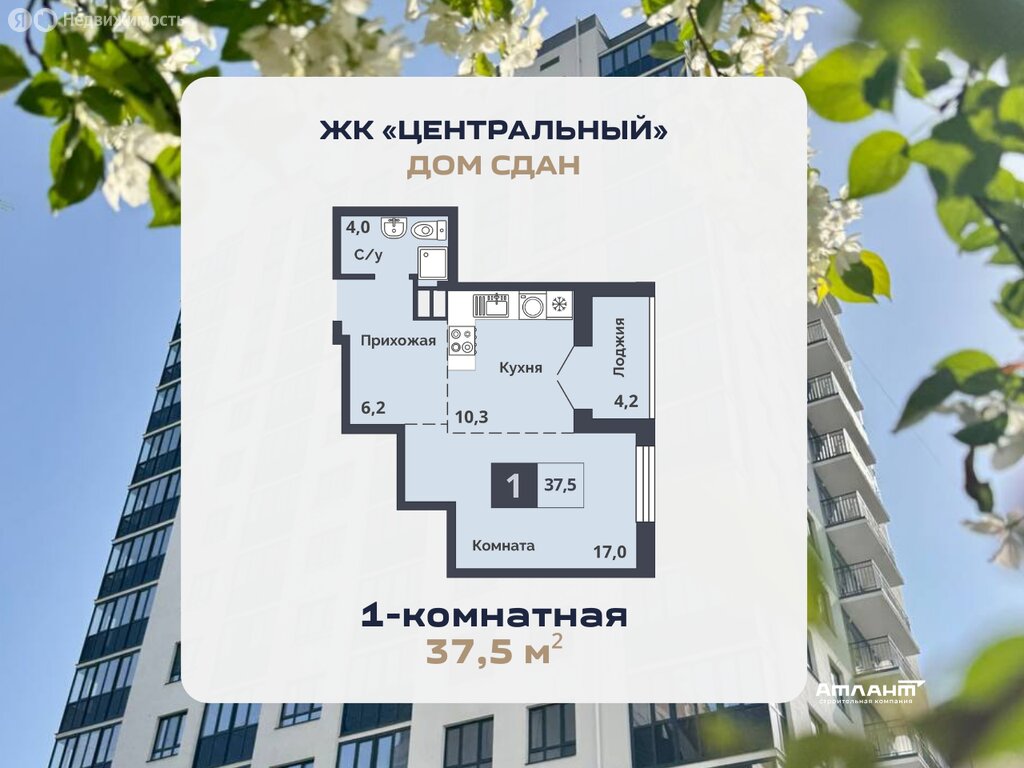 Варианты планировок ЖК «Центральный» - планировка 2