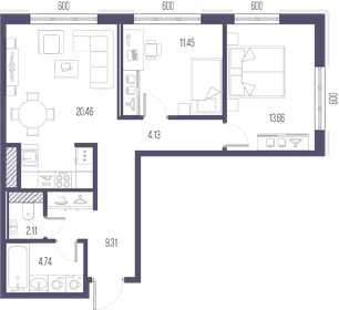 71,9 м², 2-комнатная квартира 24 500 000 ₽ - изображение 62